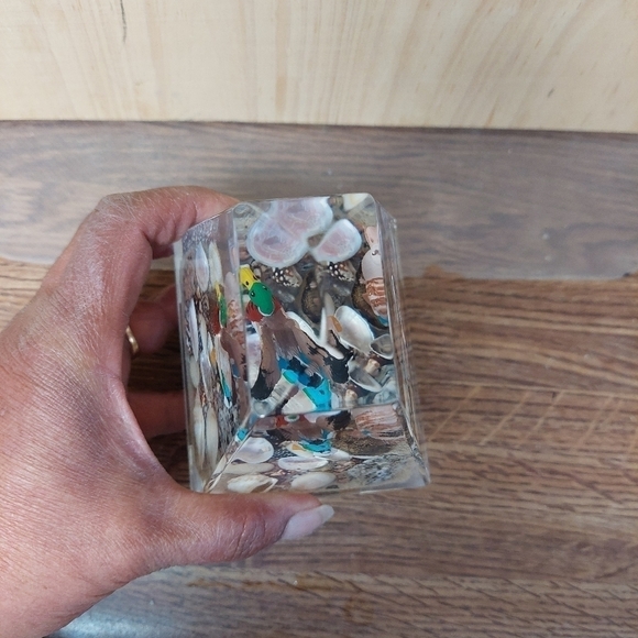 Vintage 80s BCH Plastics Lucite 3D Duck Scene Paperweight - Picture 5 of 8